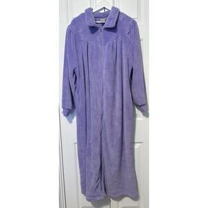 Vintage BLAIR Terry‎ Cloth Fleece Purple Robe Women 2XL